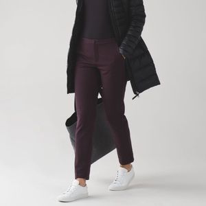 Lululemon City Trek Trouser Ponte Black Cherry